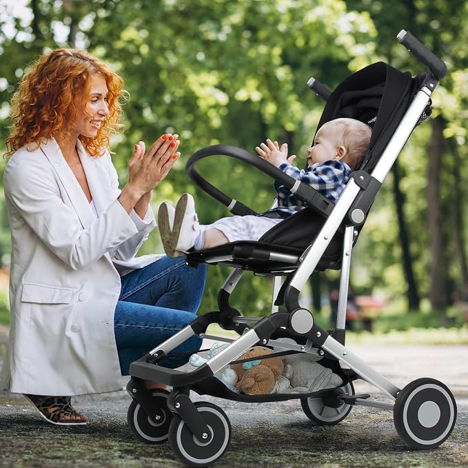 Travel Stroller for Airplane Ultra Compact Umbrella Stroller One-Handed Folding - Image 3
