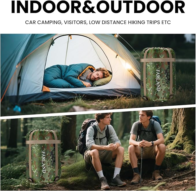 FARLAND Sleeping Bags 30℉ for Adults Teens Kids - Image 7
