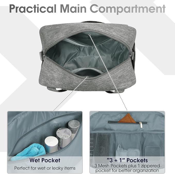 Narwey 18" Carry on Bag Underseat Luggage - Image 3