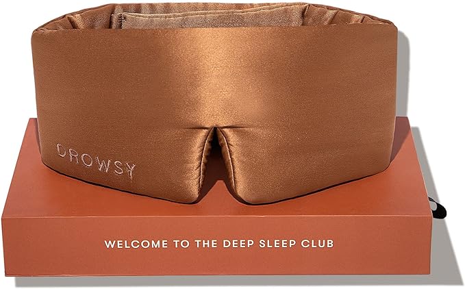 DROWSY Silk Sleep Mask. Face-Hugging, Padded Silk Cocoon by Drowsy