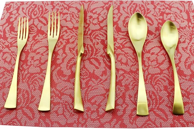 6-Piece Flatware Set, Extra Thick Heavy Duty by Uniturcky