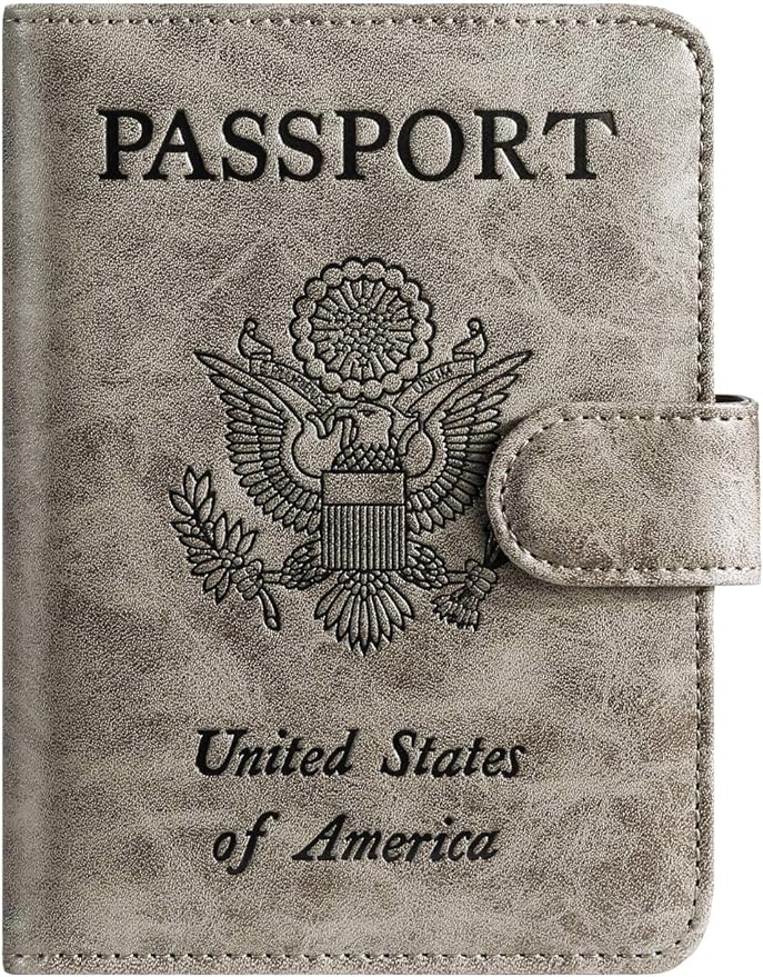 Passport Holder Cover Wallet RFID Blocking Leather Card Case Travel Accessories by PASCACOO