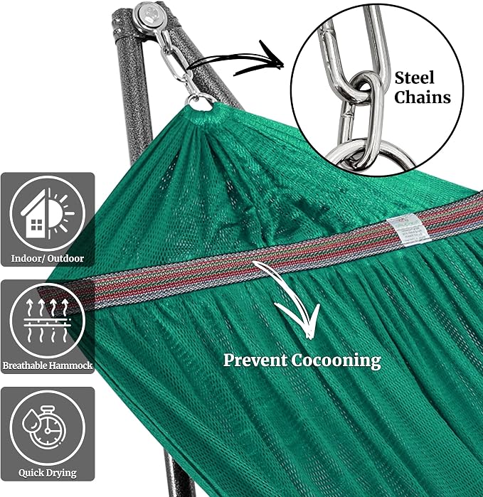 Tranquillo Double Hammock with Stand Included - Image 2