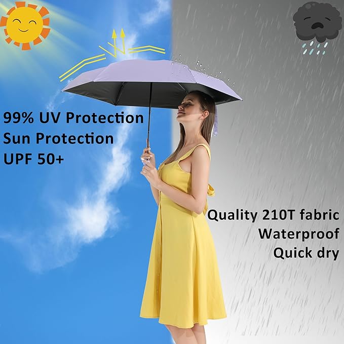 BAODINI Travel Mini Umbrella for Purse - Image 2