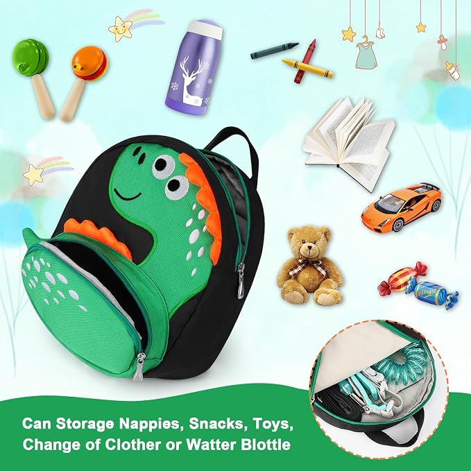 Accmor Toddler Harness Backpack Leash + Black Anti Lost Wrist Link, Cute - Image 2