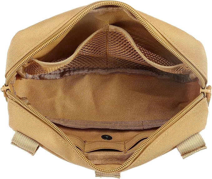 Tactical Molle Admin Pouch Utility Laser Cut EDC Tool Pouch Bag Horizontal - Image 3