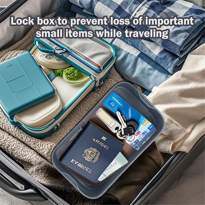SANIDIKA Lockable Storage Box, Medicine Lock Box, Medical Lockbox, Cell Phone - Image 9