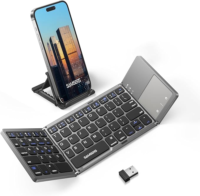 Samsers Multi-Device Foldable Bluetooth Keyboard by HOME