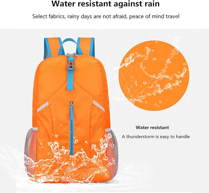 25L Hiking Backpack Foldable Sports Daypack Camping Collapsible Bag Water - Image 3