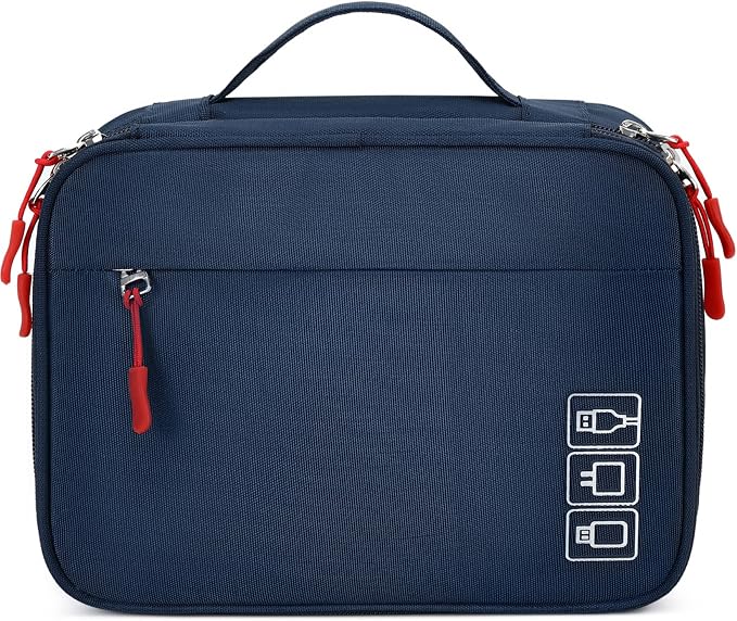 MIRLEWAIY Electronics Cable Organizer Bag, Water-resistant Tech Pouch, Portable - Image 9
