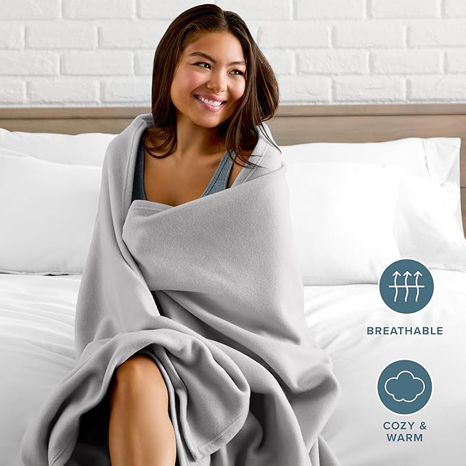 Bare Home Polar Fleece Blanket - Image 3
