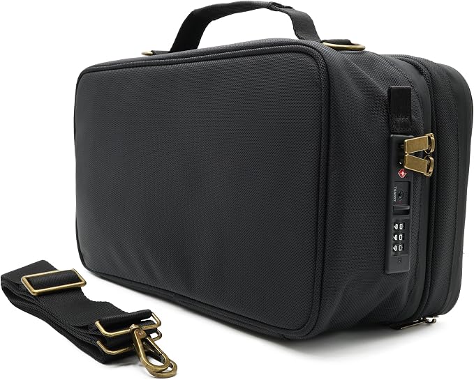 Large Storage Case with TSA Combination Lock Bag, Portable Carbon Lined - Image 4
