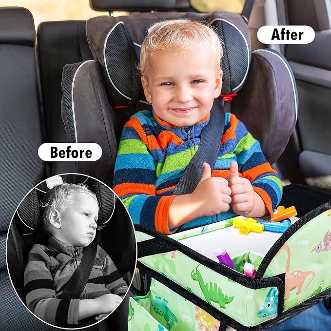 2PCS Kids Travel Tray, Car Seat Tray - Image 5