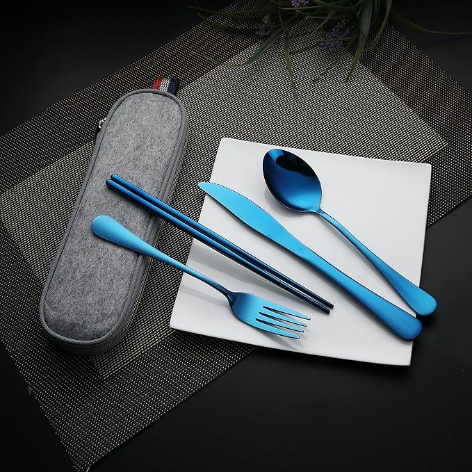 DEVICO Camping Utensils, Portable Travel Utensils - Image 2