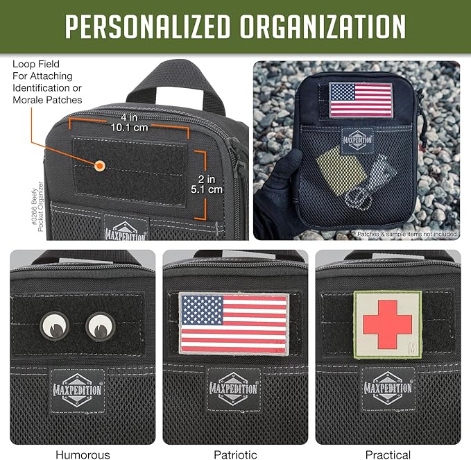 MAXPEDITION Beefy Pocket Organizer, MOLLE-Compatible, 1000D Nylon Tactical Pouch - Image 5
