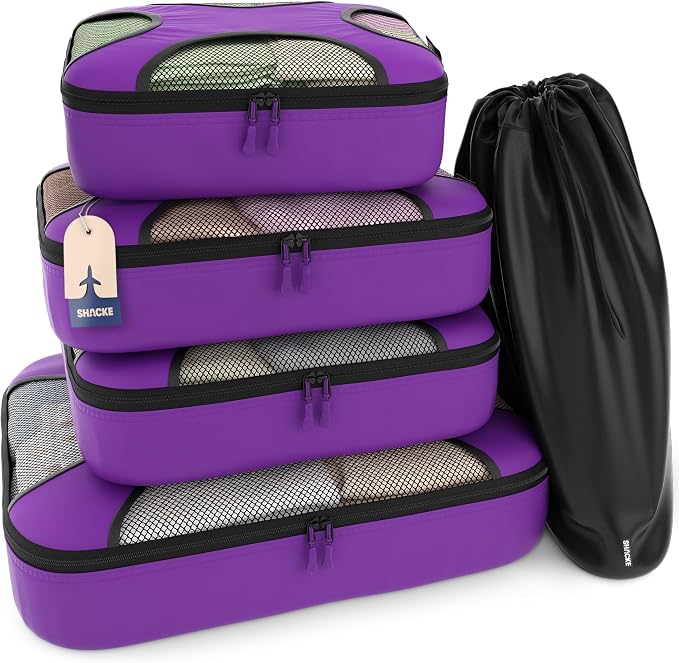 Shacke Premium 5 Packing Cubes Set by Shacke
