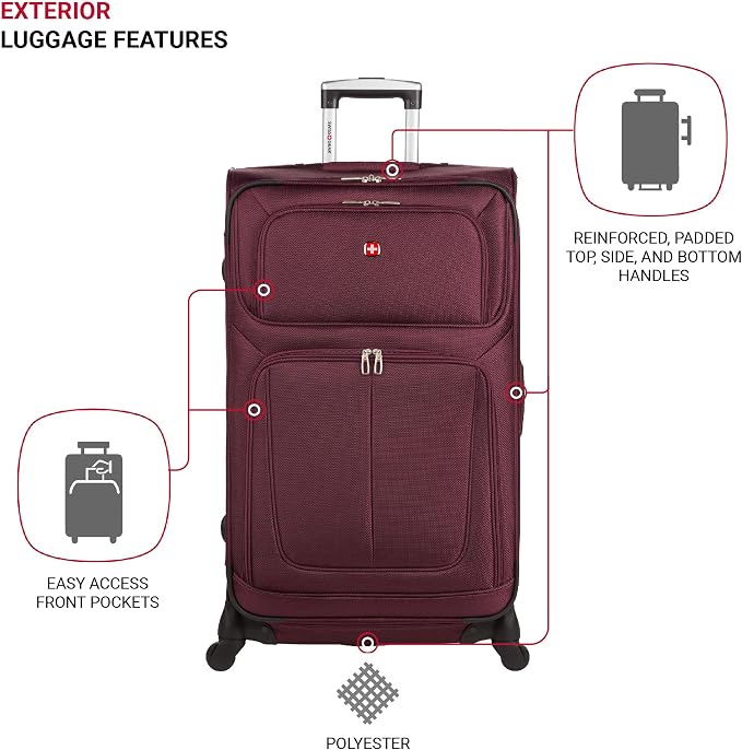 SwissGear Sion Softside Expandable Luggage, 2-Piece Set - Image 4