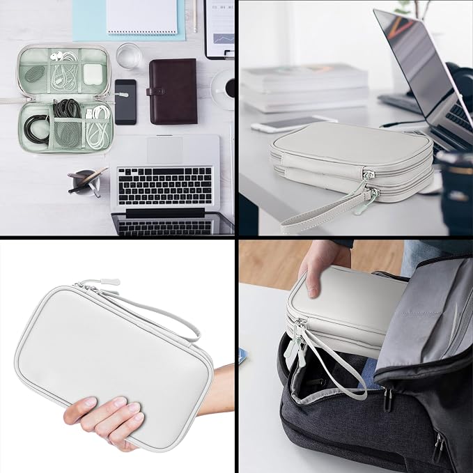 Leather Travel Electronic Organizer - Image 7