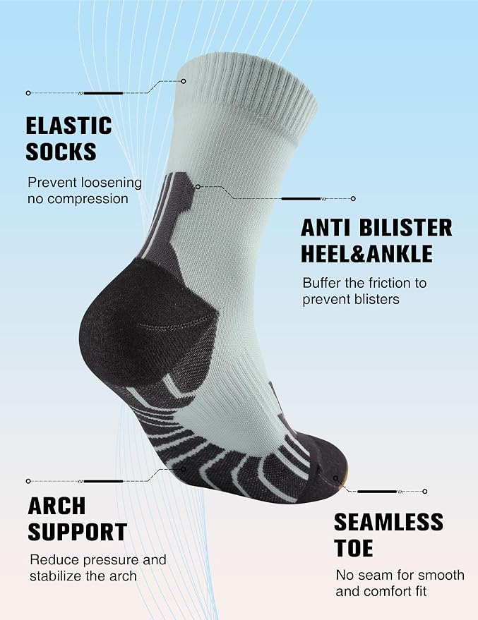 Compression Crew Running Socks: Athletic Socks - Image 4