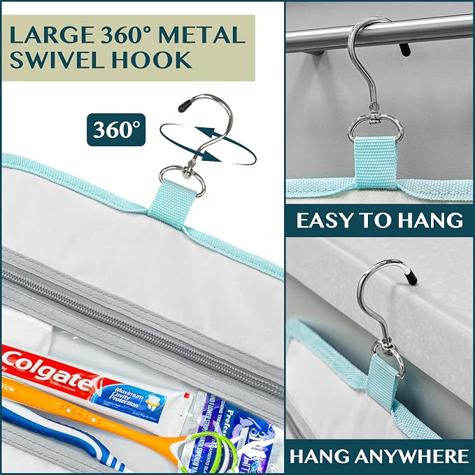PAVILIA Travel Hanging Toiletry Bag - Image 5