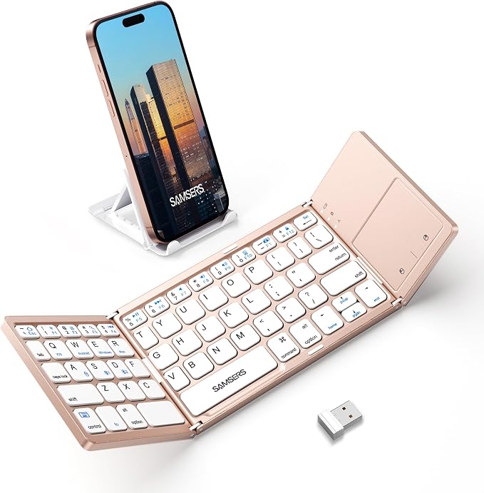 Samsers Multi-Device Foldable Bluetooth Keyboard by HOME