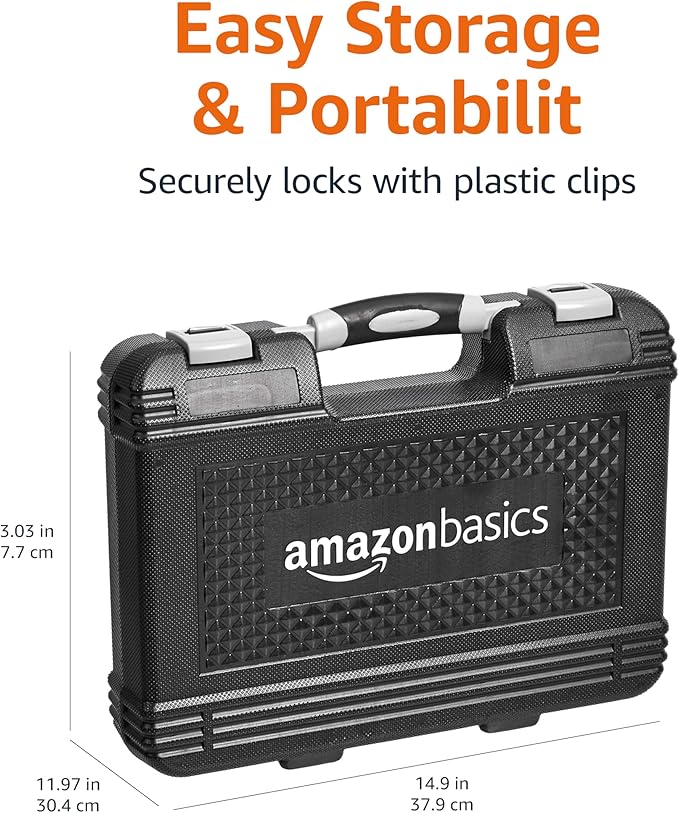 Amazon Basics 65-Piece General Household Home Repair and Mechanic's Hand Tool - Image 7