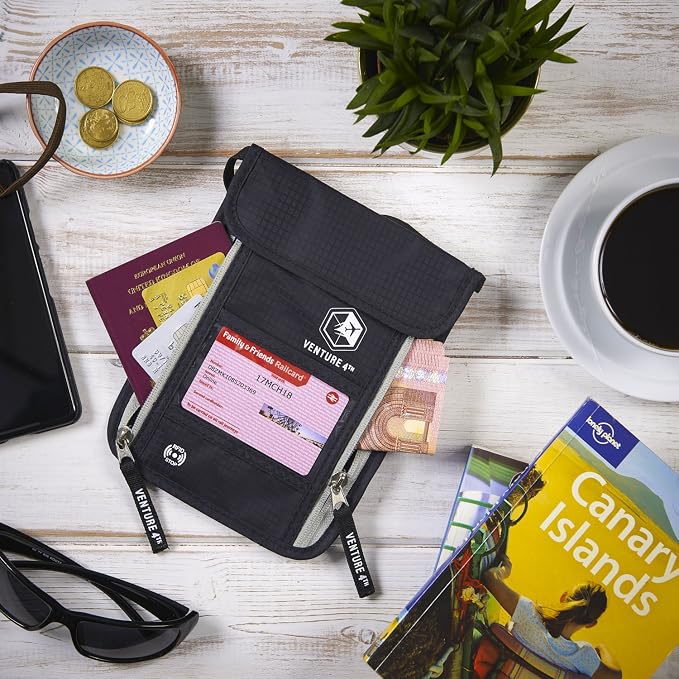 VENTURE 4TH Passport Holder Neck Wallet - Image 6