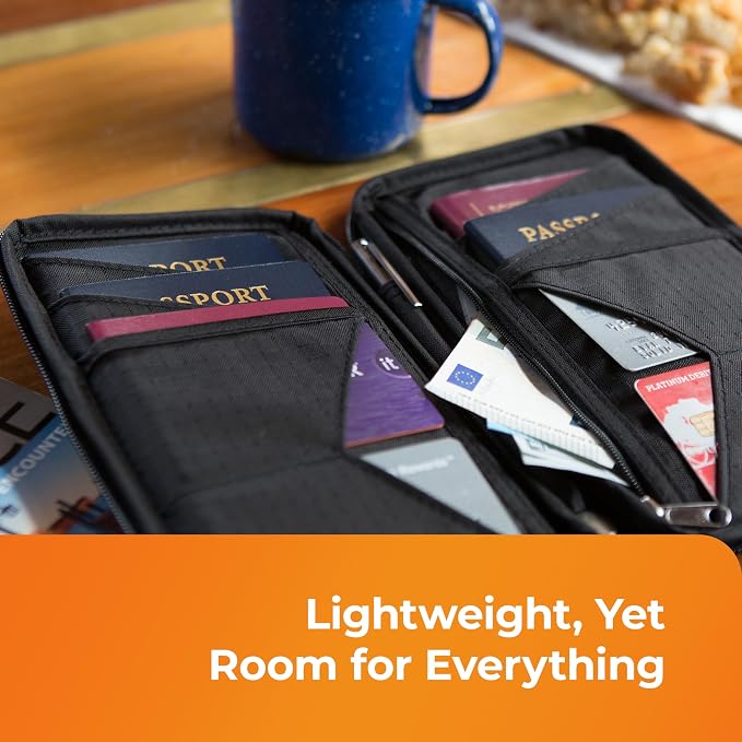 Passport Holder Family up to 6 Passports, Large Passport Wallet and Premium - Image 8