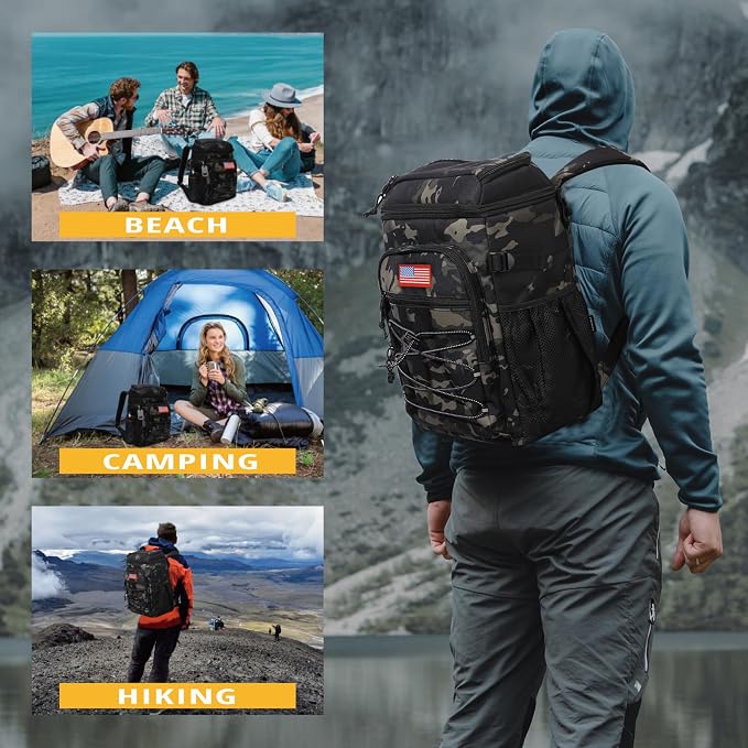 Tactical Backpack Cooler, 25L Cooler Backpack Insulated Leak-Proof, Heavy Duty - Image 2