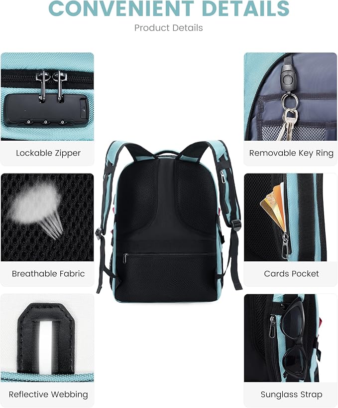 LOVEVOOK Travel Laptop Backpack Waterproof Anti Theft Backpack - Image 6