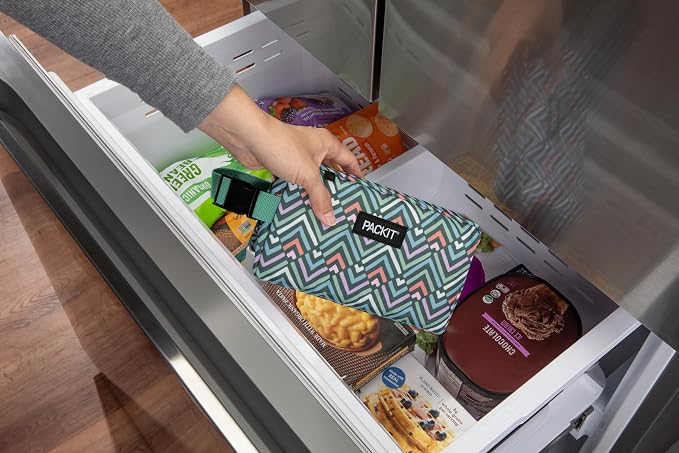 PackIt Freezable Snack Box, Diamond Chevron, Built - Image 6