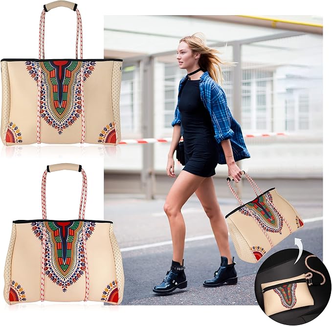 QOGiR Neoprene Multipurpose Beach Bag Tote - Image 3