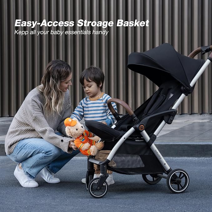 Travel Stroller, Overhead-Friendly Compact Baby Stroller, Self-Folding Toddler - Image 7