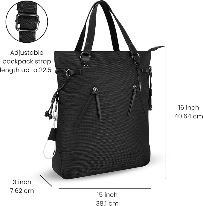 Sherpani Tempest, Anti Theft Convertible Backpack Tote, 14L Travel Backpack - Image 2