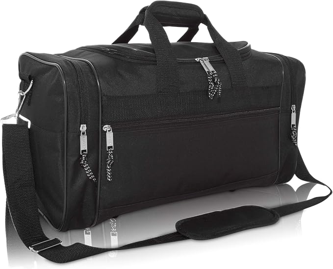 DALIX 17" Blank Duffle Bag Duffel Bag Travel Size Sports Durable Gym Bag by Dalix