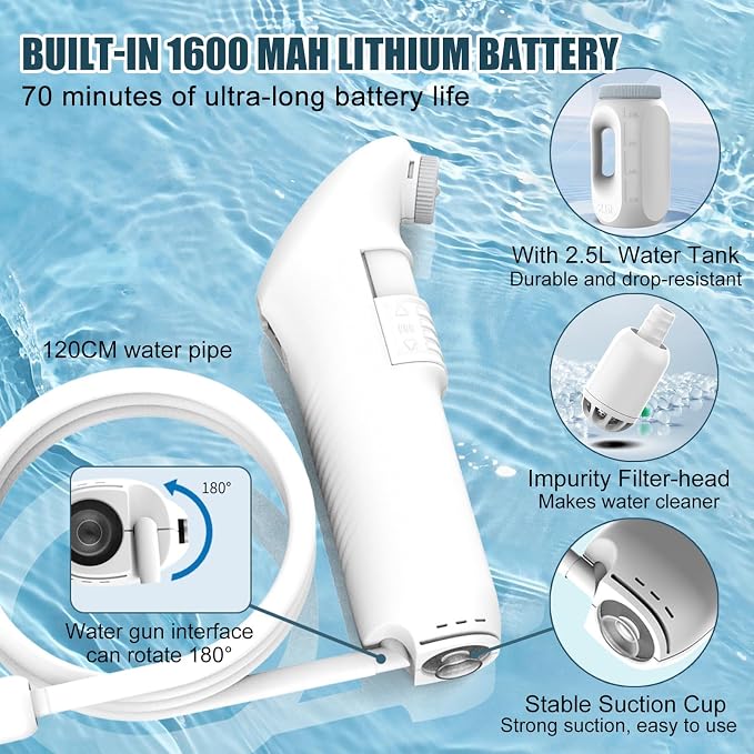 Portable Bidet for Travel, Travel Handheld Bidet Sprayer - Image 4