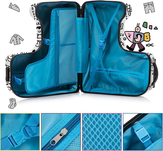 Apelila DIY Coloring Ride On Suitcase - Image 5
