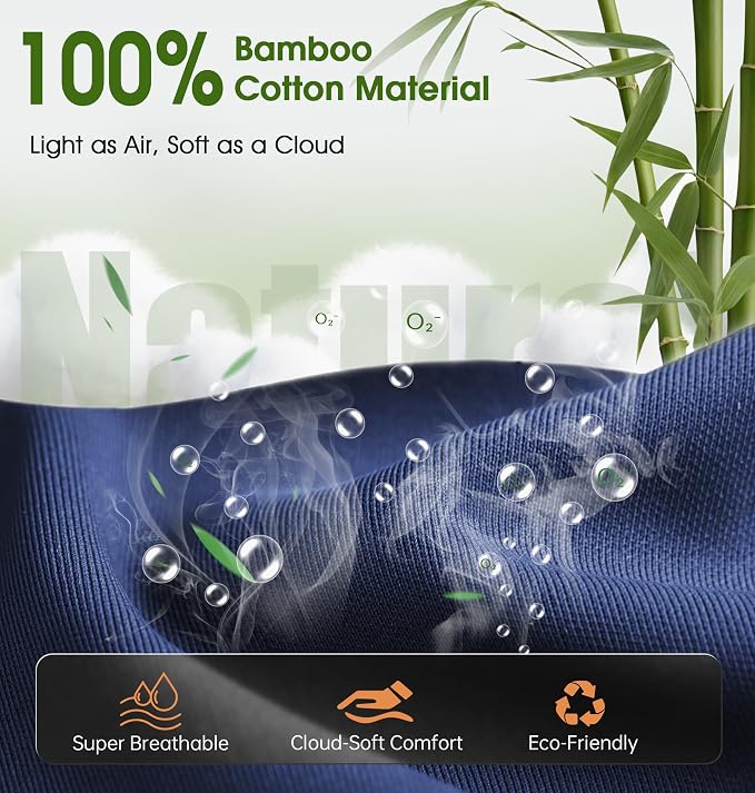 LC-dolida Bamboo Cotton Bluetooth Sleep Mask, 2 in 1 3D Soft Sleep Mask - Image 2