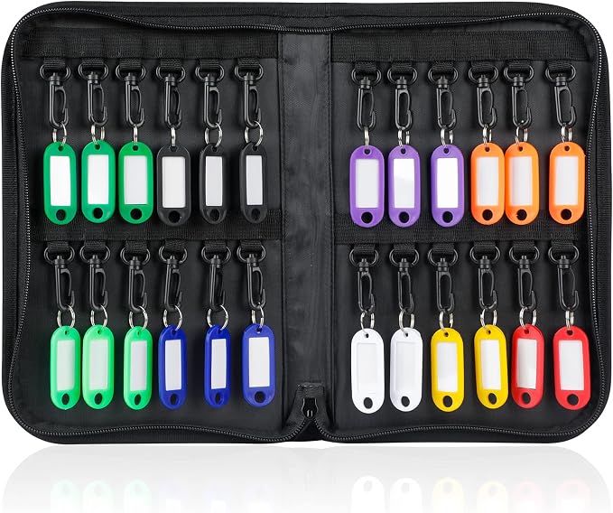 Uniclife Zippered Key Case Organizer Waterproof and Fireproof Key Binder by UnicLife