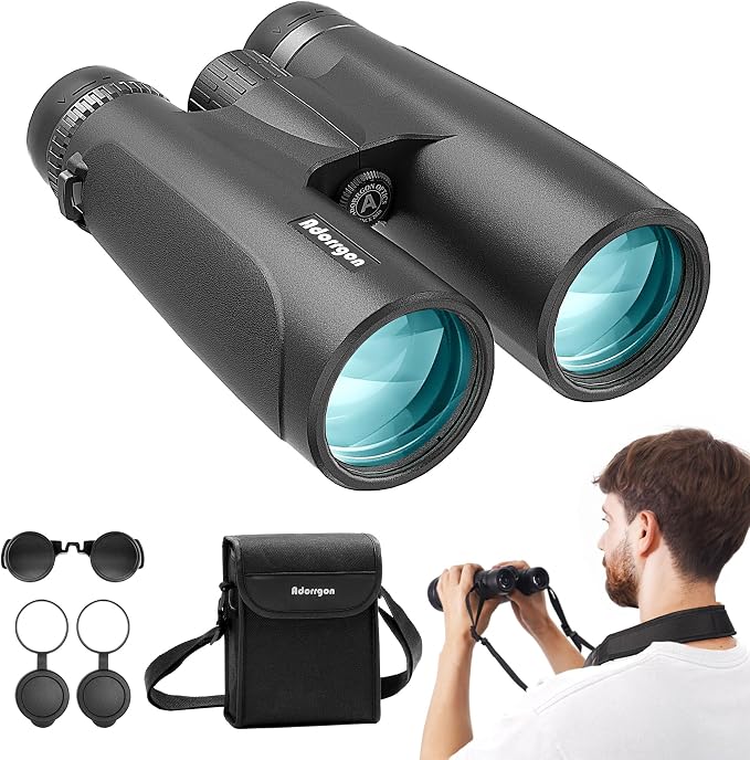 12x54 HD Binoculars for Adults High Powered by Adorrgon