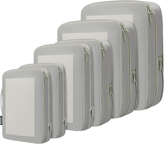 BAGAIL 4 Set/6 Set/8 Set Compression Packing Cubes Travel Accessories by BAGAIL