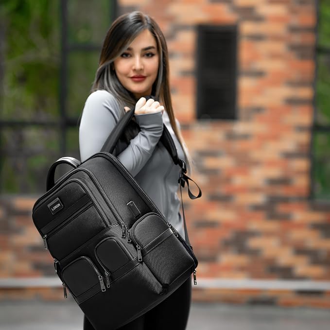 Laptop Business Backpack for Men & Women, Work Backpack Fits 15.6 Inch - Image 2
