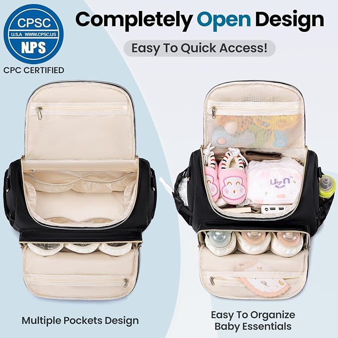 4 in 1 Convertible Diaper Bag Backpack, Waterproof Baby Diaper Bag - Image 6