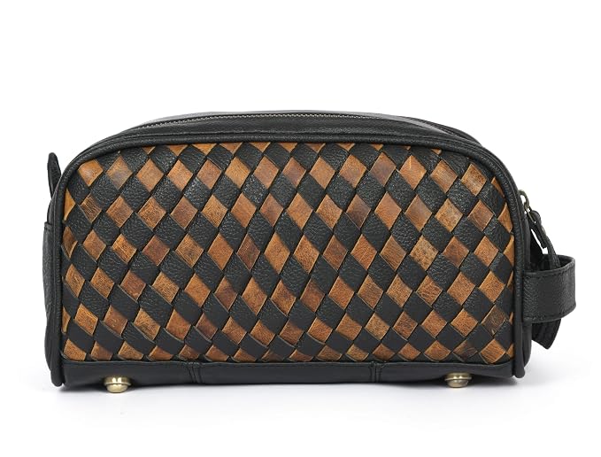 10" Premium Leather Toiletry Travel Pouch - Image 4