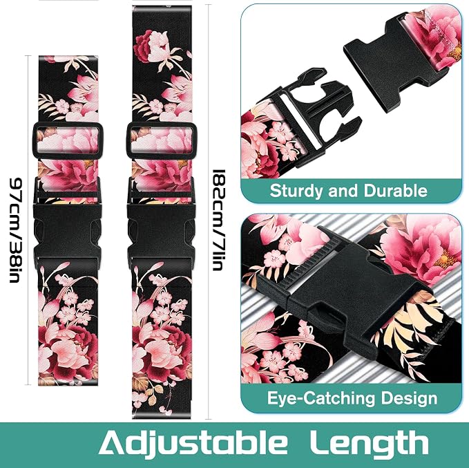 Slohif Luggage Straps for Suitcases Travel Belt Accessories Luggage Connector - Image 2