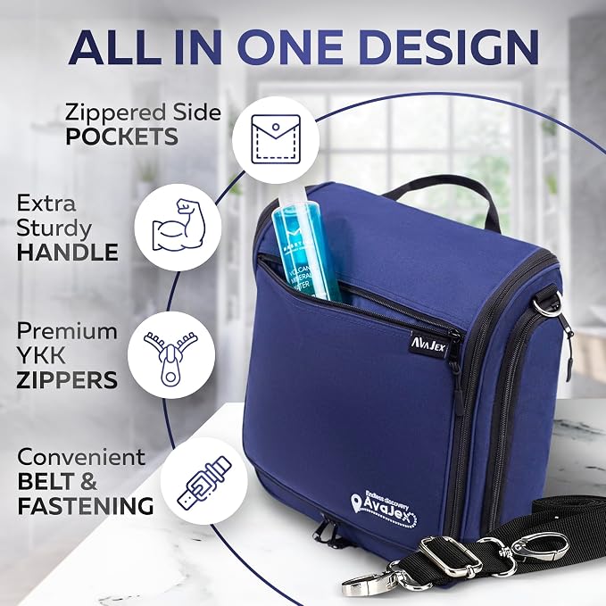 Extra Large Hanging Travel Toiletry Bag - Image 3