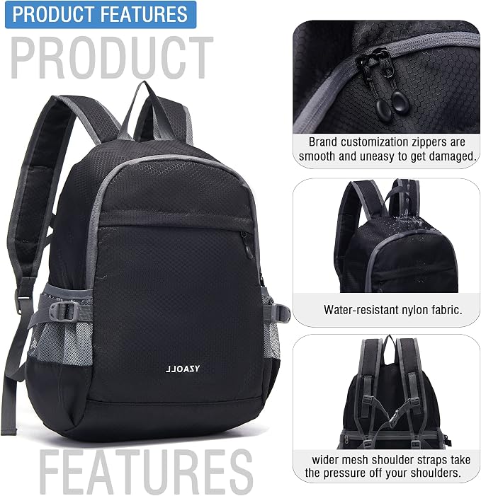 YZAOLL Small Lightweight Packable Hiking Backpack, 20L Hiking Backpack Day Pack - Image 6