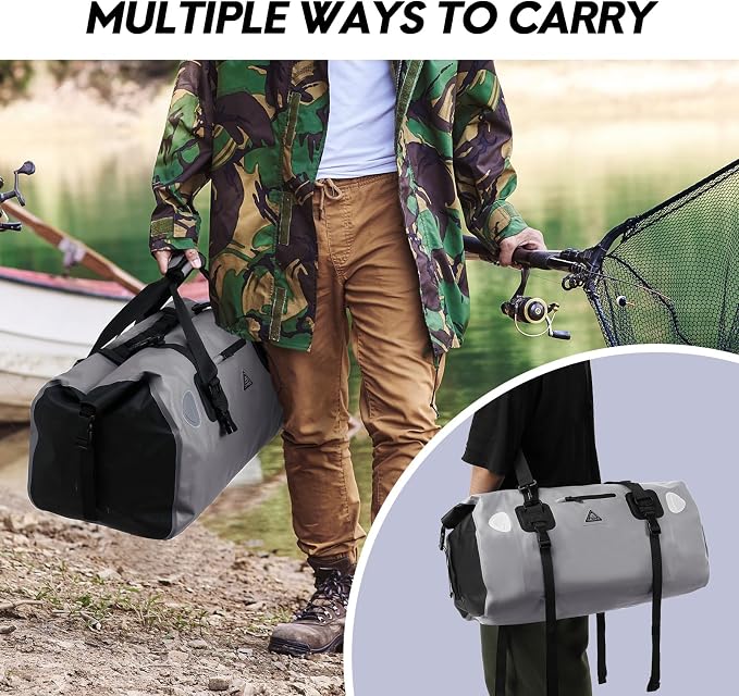 Haimont Waterproof Duffel Bag Roll-top Dry Duffel Bag - Image 7