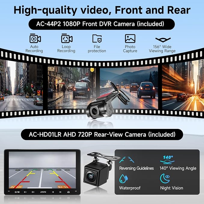 Double-DIN Car Stereo 9 Inch Android Car Radio, Wireless CarPlay&Android Auto - Image 4