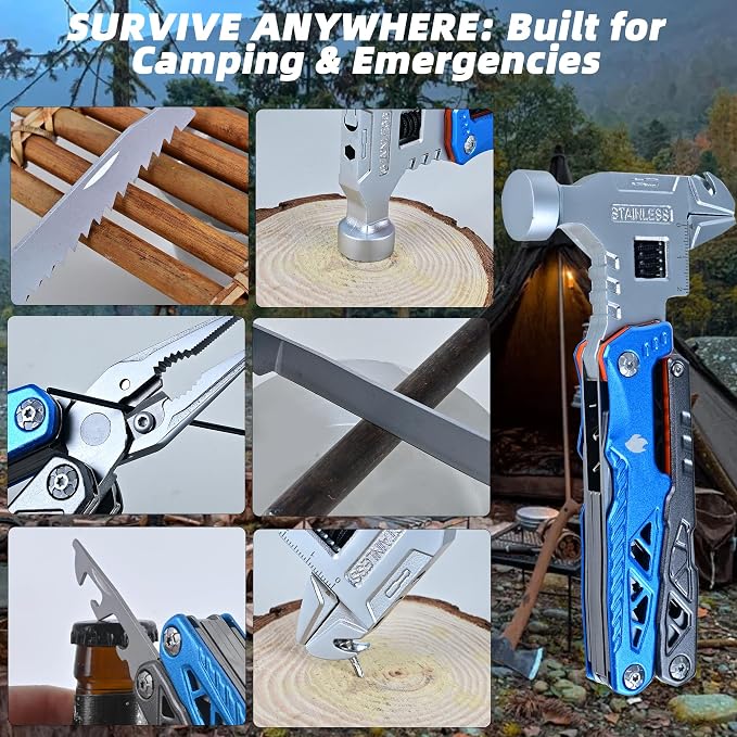 18-in-1 Multipurpose Tool Kit, Survival Camping Gear & Fishing Gifts - Image 4